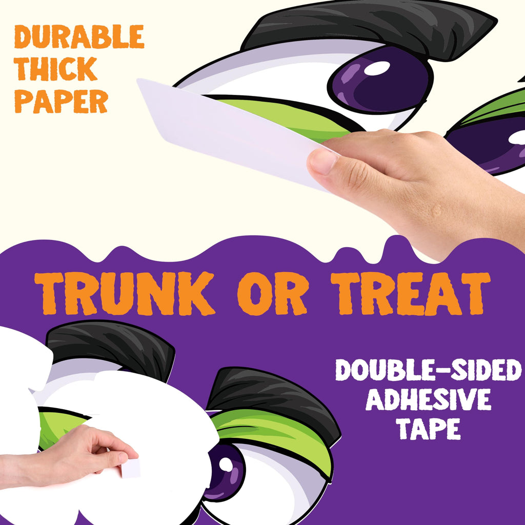 Joyfy Halloween Trunk or Treat Car Decorations Kit,Halloween Car Decorations Car Archway with Frankenstein Theme,Trunk or Treat Decorations for Suv,Halloween Outdoor Garage Door Party Decor