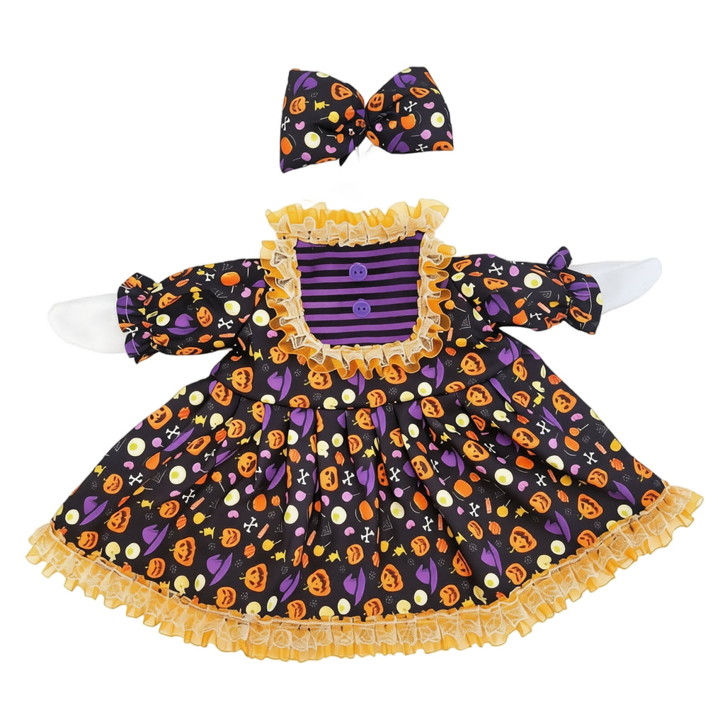 Halloween Garden Porch Decor, Porch Goose Outfits Halloween, 23 Inch Porch Goose Outfits, Witch Dress and Hat Set, Fits 23X11X26 Inch Standing Plush Goose for Front Porch Lawn