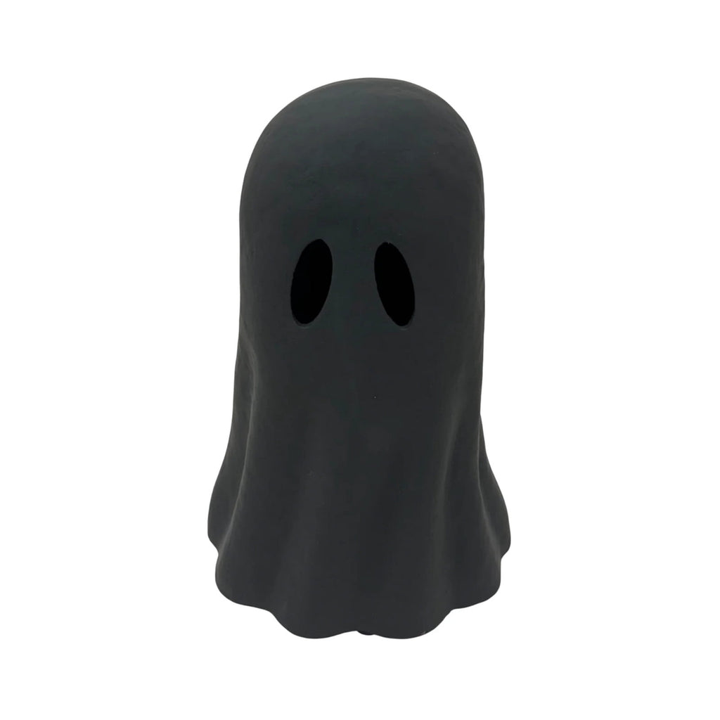 Resin Halloween Ghost Figurine, 10cm Black Spooky Ghost Statue for Mantel Tabletop Centerpiece Porch Indoor Cute Halloween Decor