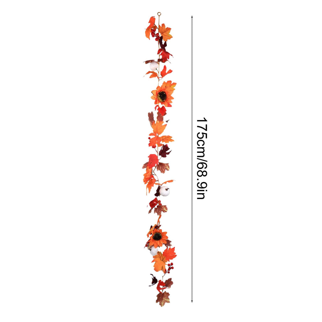 SCNOR 72 Inch Halloween Felt Garland with Ghost Pumpkin Witch Hat Spider Broom, Hanging Decor for Fireplace Mantel Wall