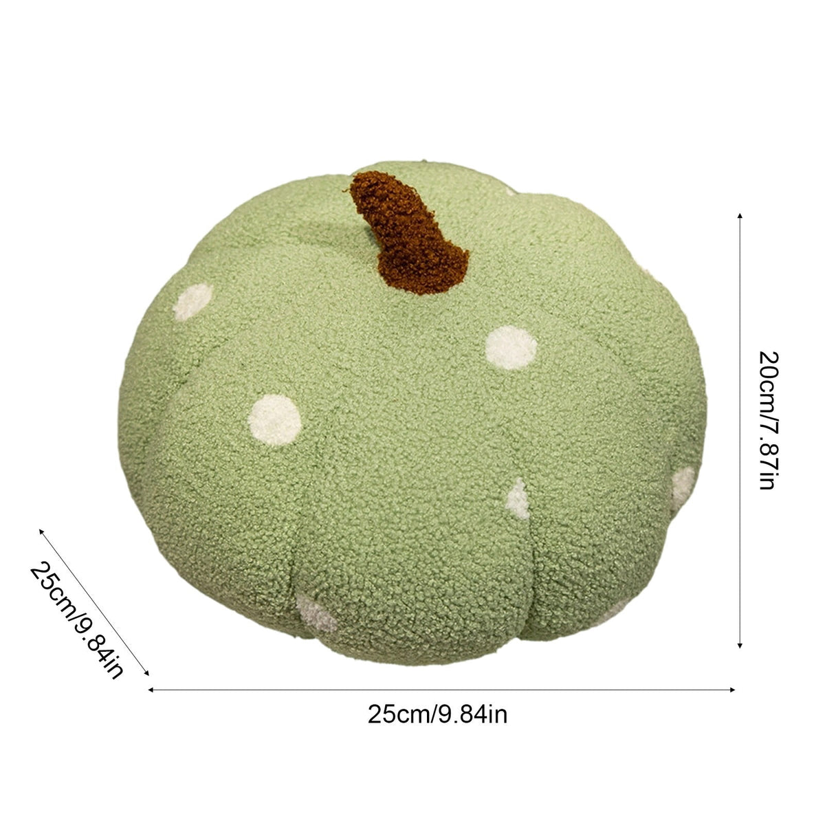 Yhmxh Soft Fluffy Pumpkin Throw Pillow, 3D Plush Sherpa Stuffed Pumpkin Cushion Decor, Cute Autumn Harvest Pumpkin Shaped Plush Toy for Sofa Couch Bed Farmhouse Thanksgiving Halloween Party Decor