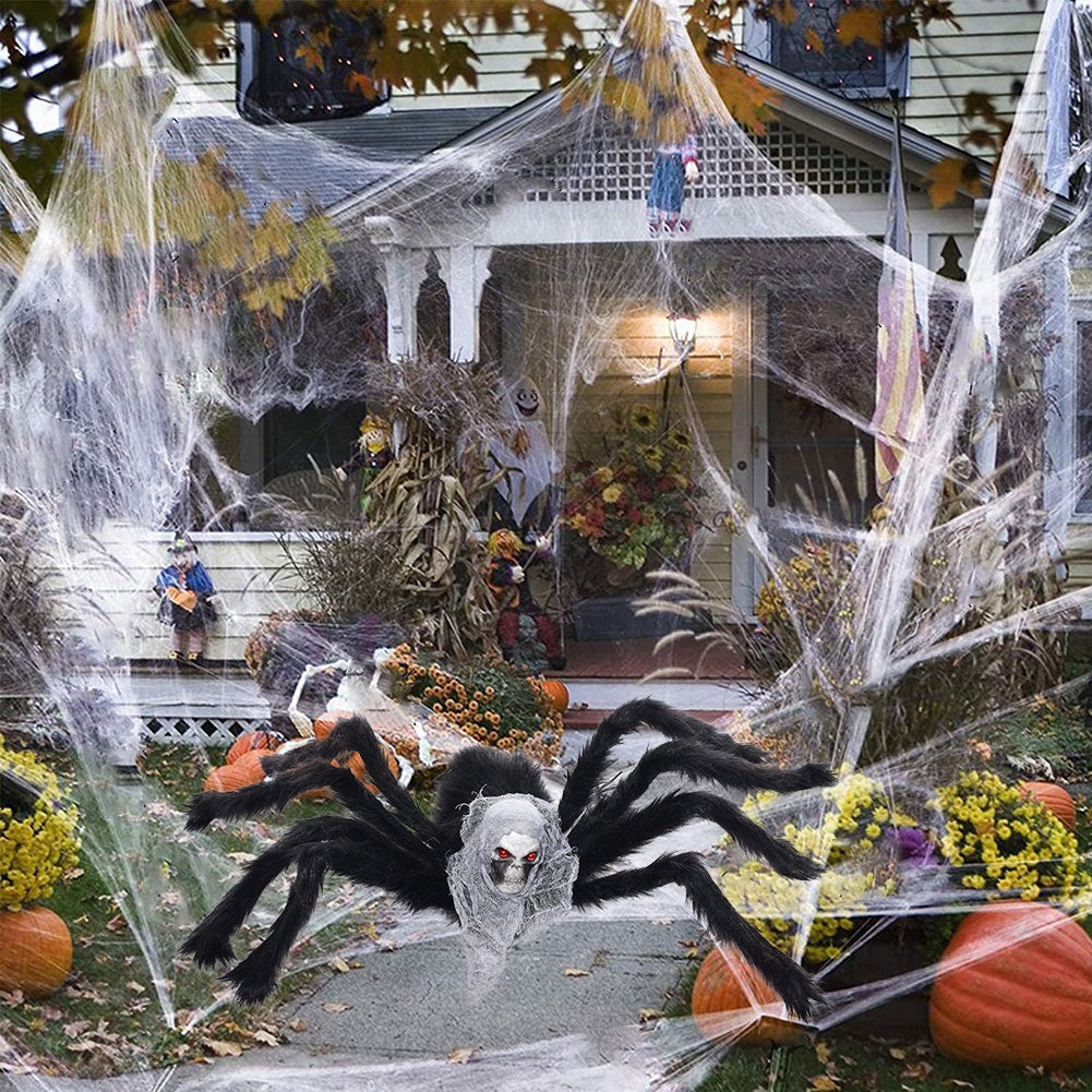 Halloween Spider Decorations Realistic Hairy Spiders Spider Props for Indoor, Outdoor and Yard Creepy Decor 75CM (30 Inch)