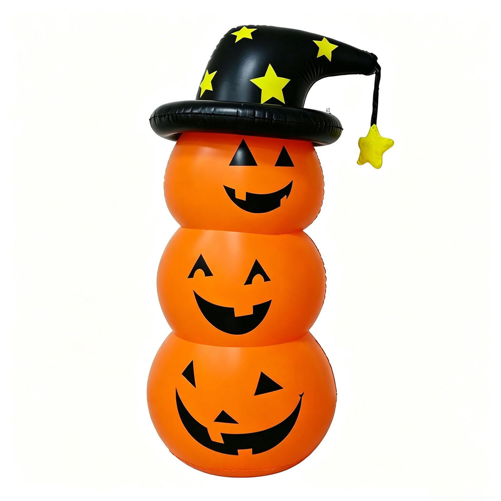 Halloween Decoration Indoor Outdoor Clearance Under $5.00! Thanksgiving Fall Decorations for Home, 4.6-Foot High Halloween Inflatable Pumpkin Ghost Outdoor Courtyard Party Luminous Air Model Scene