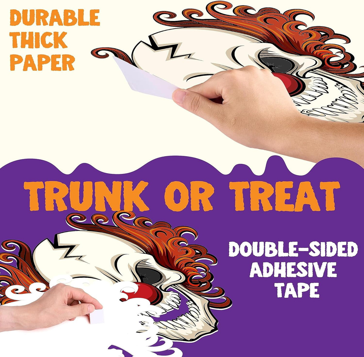 Joyfy Halloween Trunk or Treat Car Decorations Kit,Halloween Car Decorations Car Archway with Frankenstein Theme,Trunk or Treat Decorations for Suv,Halloween Outdoor Garage Door Party Decor