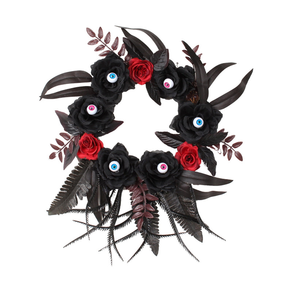 sruoe Halloween Decorations, Indoor Outdoor Halloween Decor, Artificial Wreaths, Halloween Decorations for Outside, Halloween Simulation Decorative Wreath