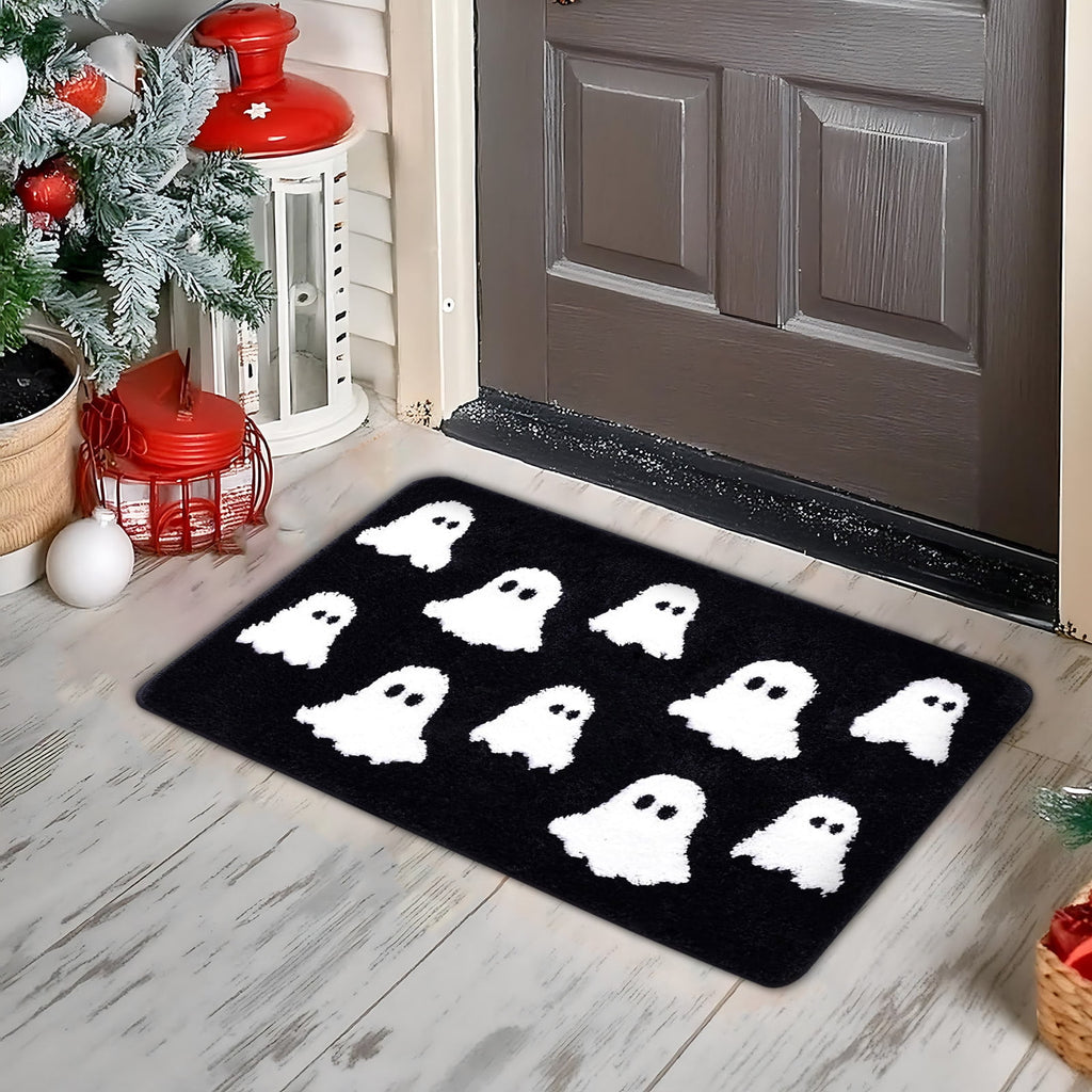 Halloween Kitchen Mat Halloween Printed Carpet Non-slip Entry Door Entry Mat Absorbent Bathroom Kitchen Entryway Mat 40*60cm