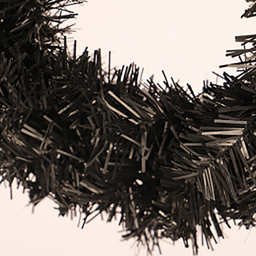 Halloween Christmas Glamorous Black Illuminated Wreath Trendy Led Vine Circle For Festive Decor Wreath Halloween Decorations