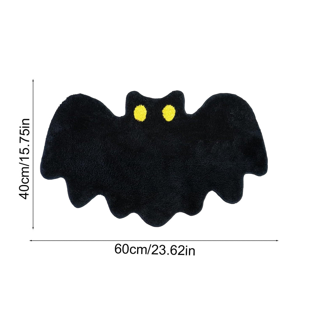 Halloween Decor White Ghost Rug 24x16 inches, Handmade Tufted Fluffy Aesthetic Area Rugs, Cute Soft Cool Non Slip Floor Carpet Bath mat, Living Room, Bathroom, playroom, Kitchen