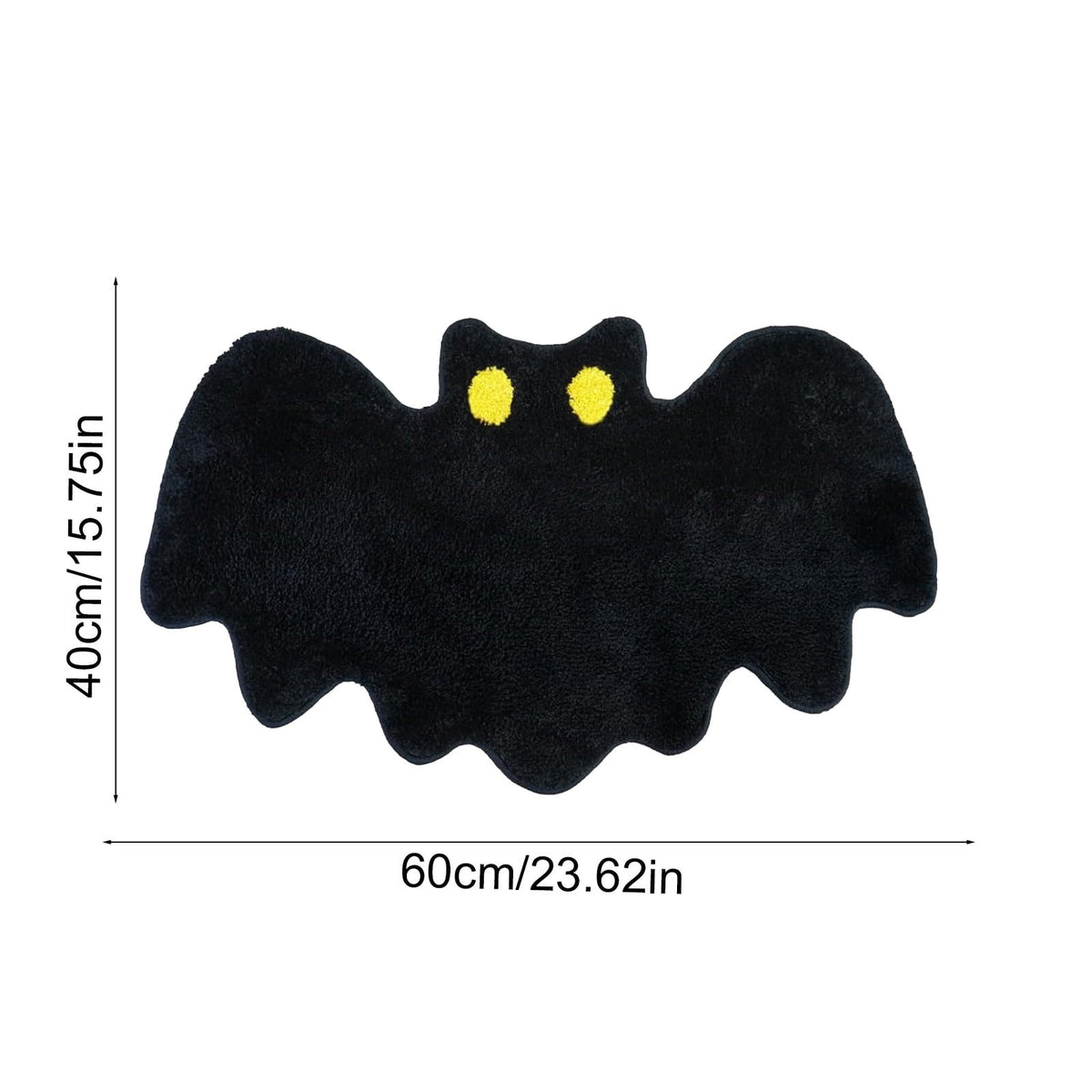 Halloween Decor White Ghost Rug 24x16 inches, Handmade Tufted Fluffy Aesthetic Area Rugs, Cute Soft Cool Non Slip Floor Carpet Bath mat, Living Room, Bathroom, playroom, Kitchen
