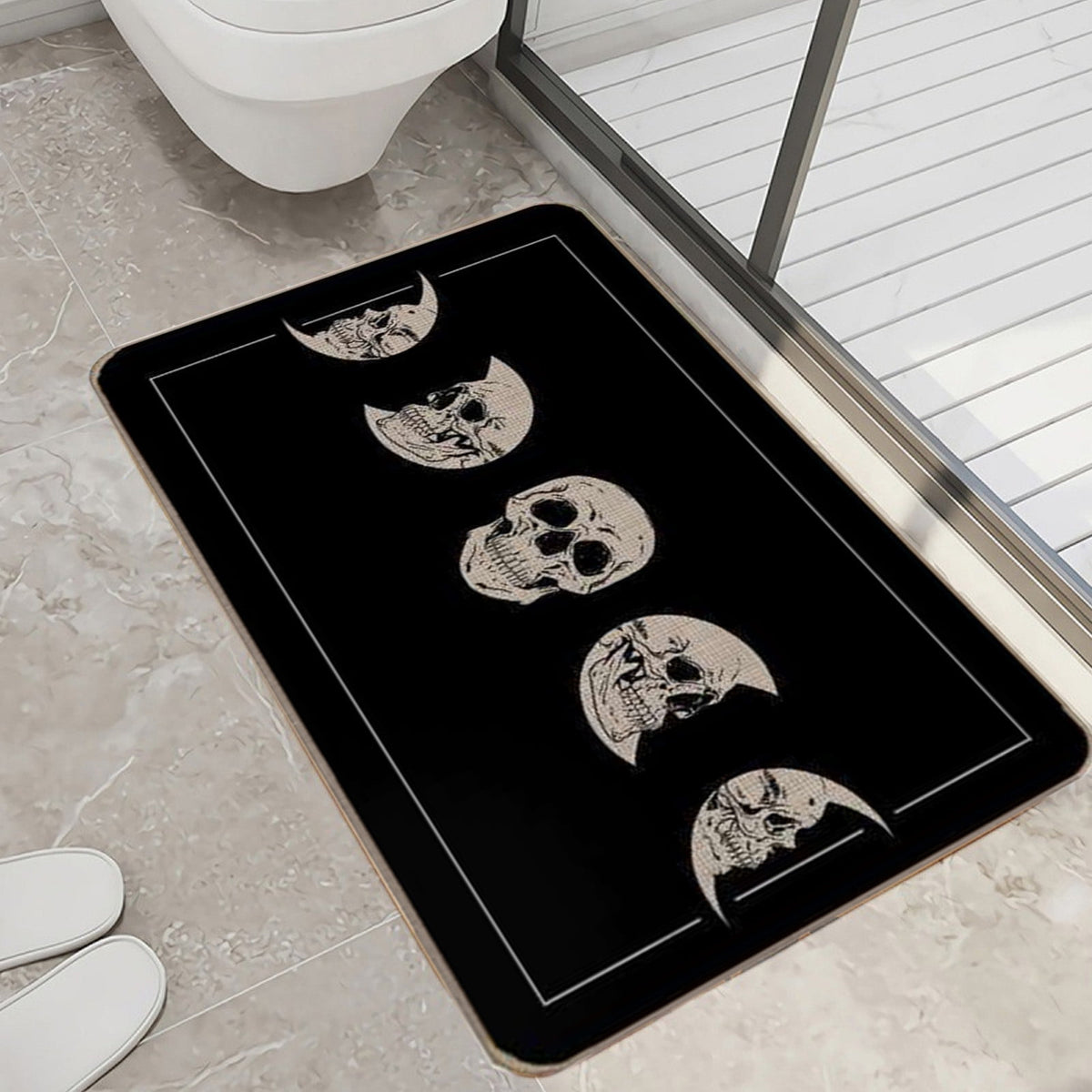 Halloween Kitchen Mat Halloween Printed Carpet Non-slip Entry Door Entry Mat Absorbent Bathroom Kitchen Entryway Mat 40*60cm