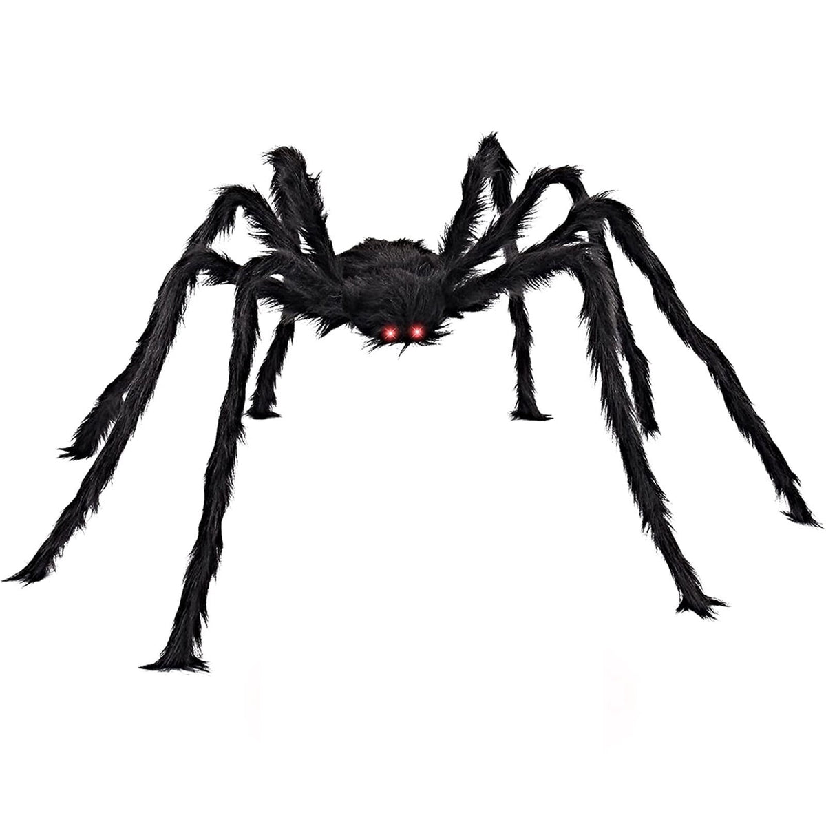 Giant Spider 6.5 Ft, 78" Halloween Decorations Fake Halloween Decor Spiders Large, Furry Spiders for Outdoor Indoor Yard Home Costumes Party House Décor, 1 Pack