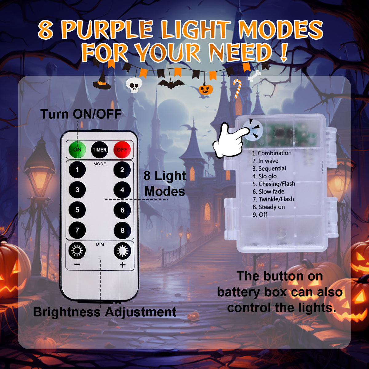 Halloween Outdoor Decoration, 250 LED Halloween Spider Light with 197'' Giant Spiderweb Artificial Spider Halloween Outdoor Decorations with Remote Control for Halloween Party Decor Yard, Garden, Hau