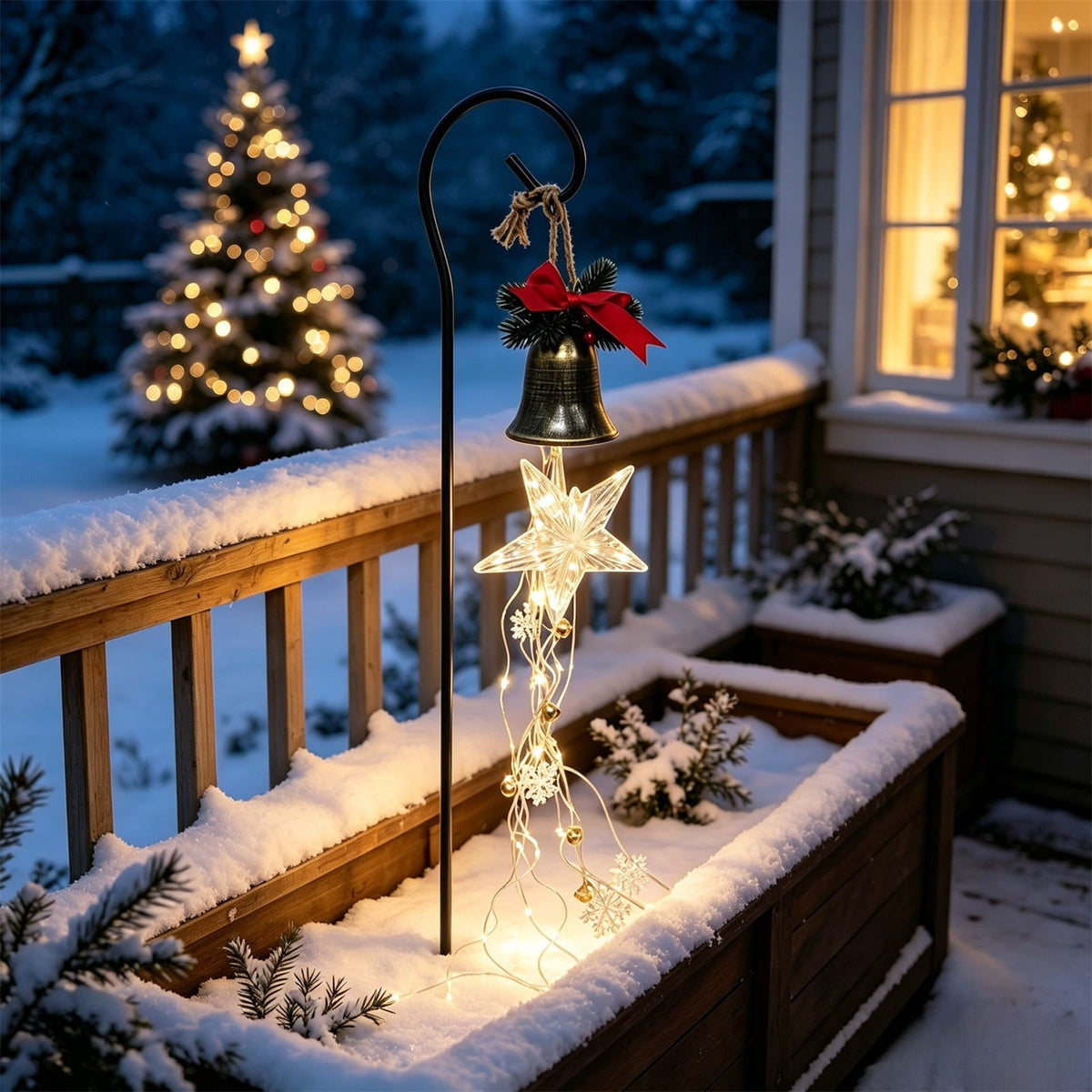 Solar Halloween Garden Stake Light, Bats & Spooky Ghosts Waterproof Solar Lantern Stake with Hanging Pumpkin, Outdoor Halloween Yard Decor for Garden Patio Lawn Pathway