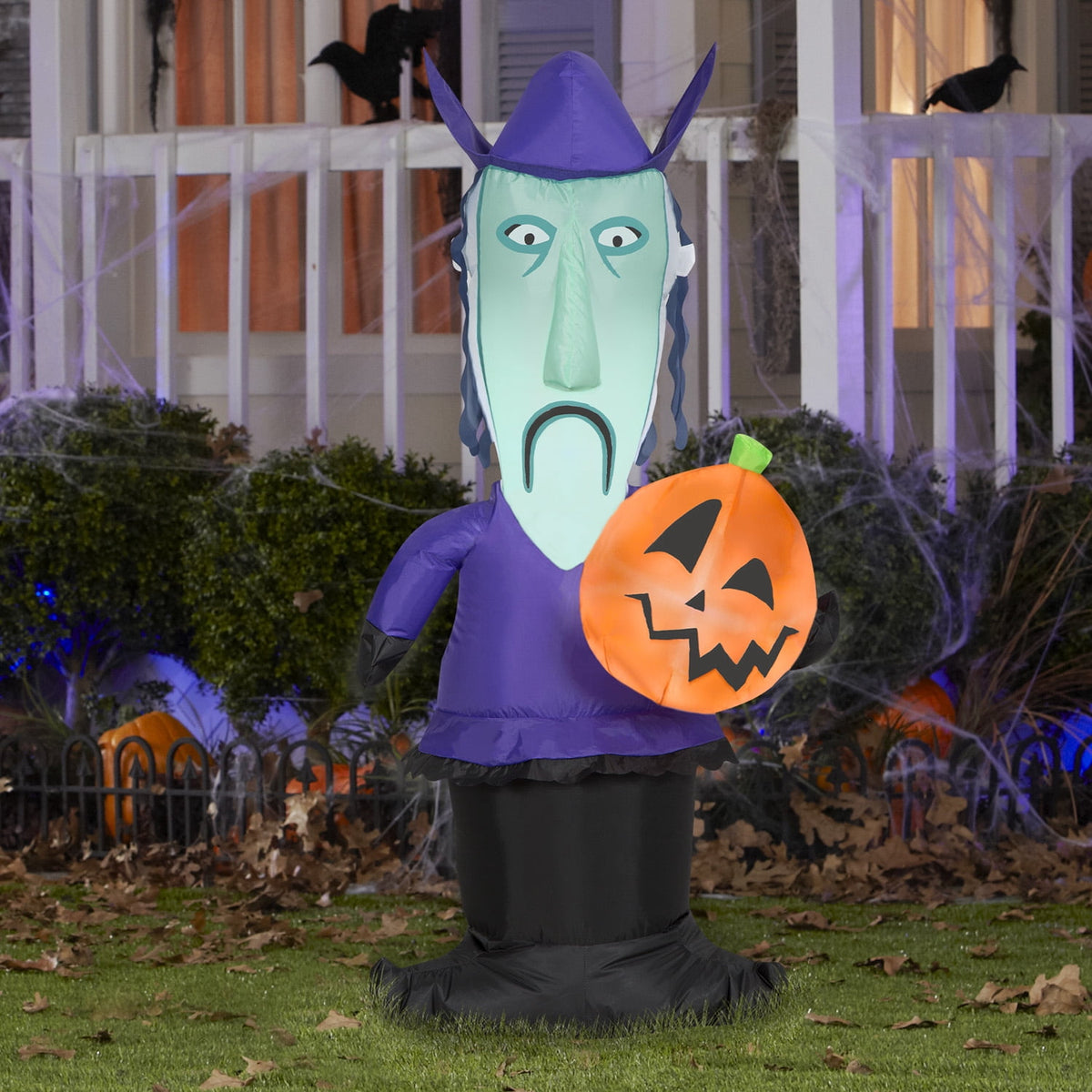 Gemmy Halloween Inflatable Shock with Jack O' Lantern, 4 ft Tall, Multi