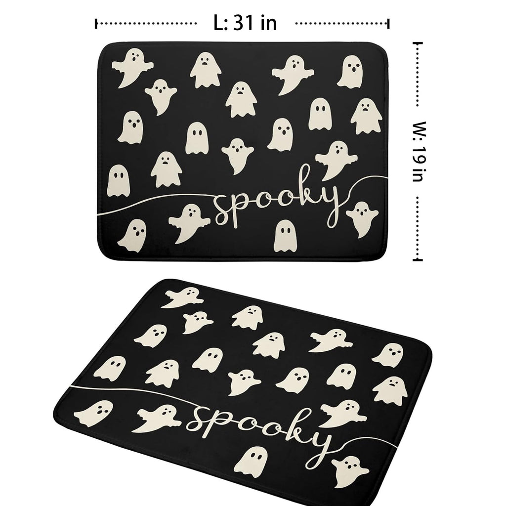 BOOHIT Halloween Door Mat 31x19 Inch Indoor Outdoor Entrance Floor Home Decoration (Witch Feet)