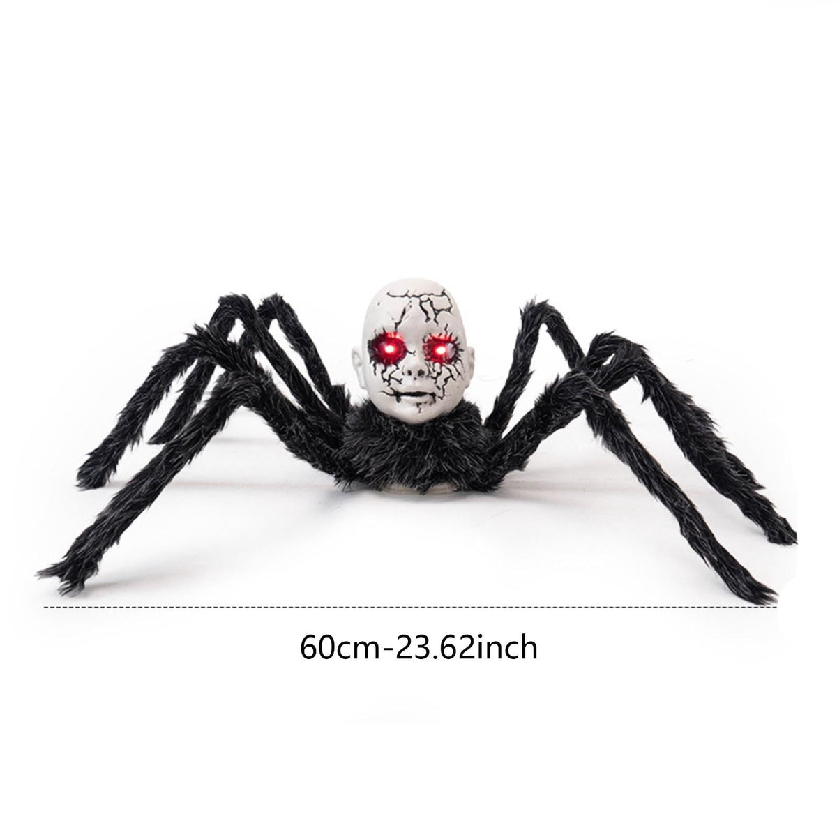 Halloween Electric Spider Toy - Voice-Activated Walking Doll with Glowing, Animated Halloween Prop for Indoor/Outdoor Haunted Houses