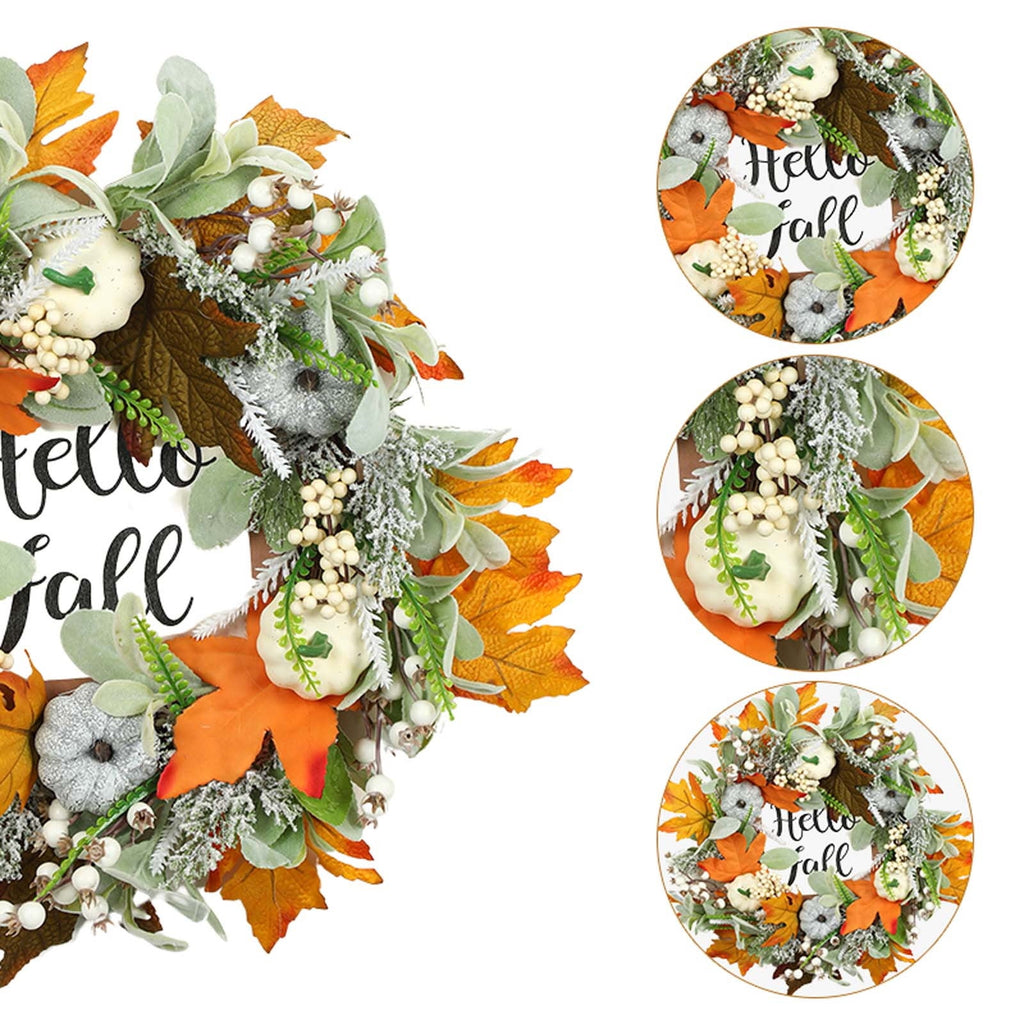 sruoe Halloween Decorations, Indoor Outdoor Halloween Decor, Artificial Wreaths, Halloween Decorations for Outside, Halloween Simulation Decorative Wreath