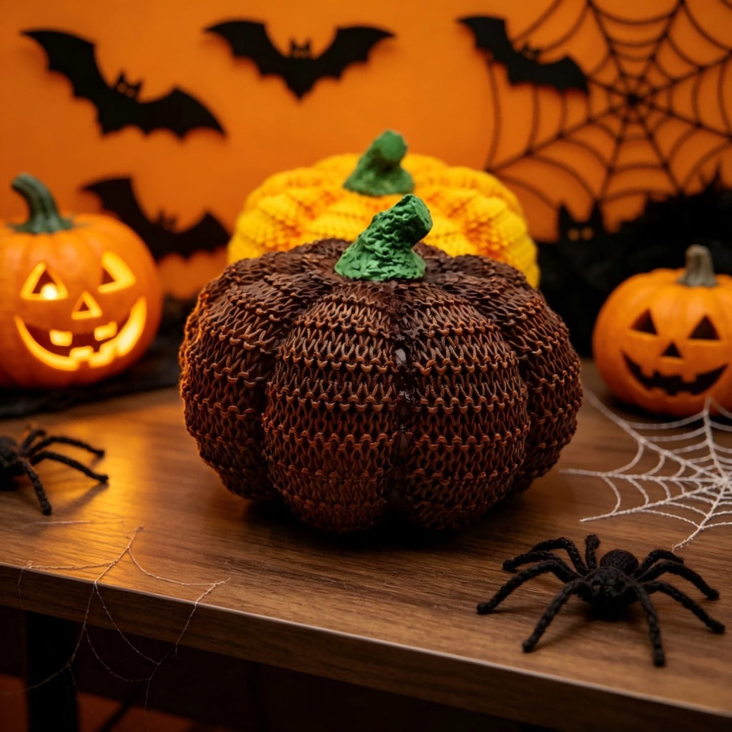 THOPBPRK 2026 Black Halloween Woven Pumpkin Jack-O'-Lantern, Halloween Decorations Pumpkin, USE LED Candle, Rattan Fall Halloween Decor for Home, 1Pack 11.8 Inch A