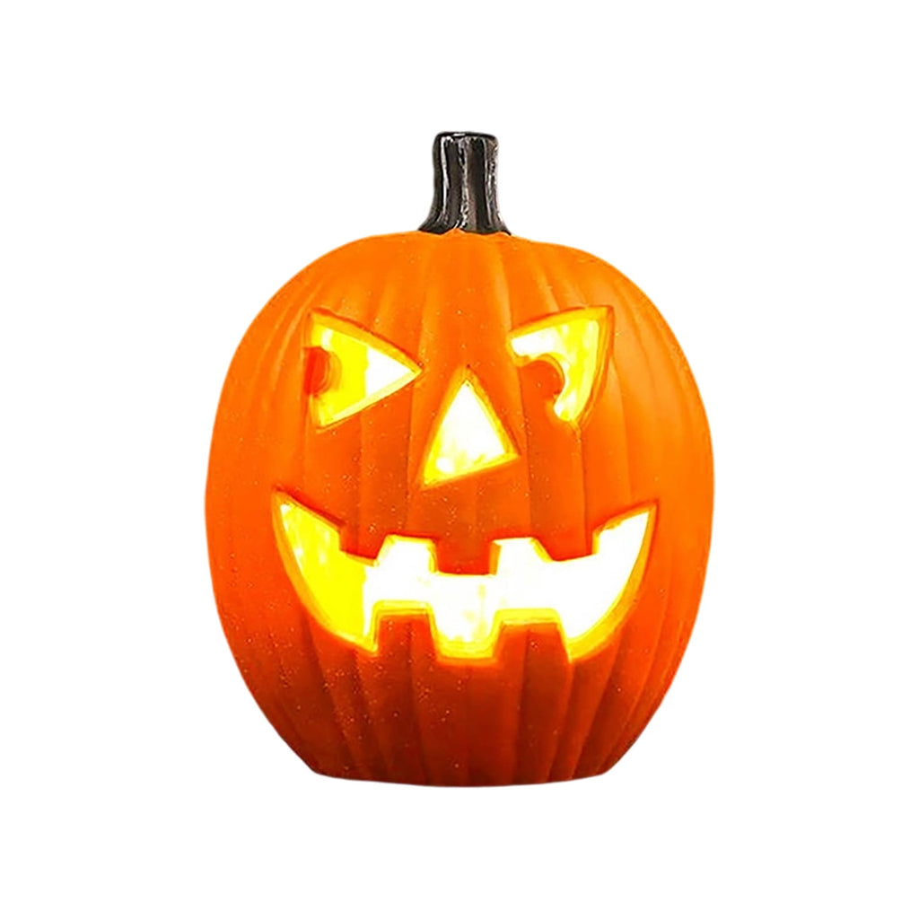 LEFXSMR Pumpkin Light, Glowing Large Plastic Pumpkin Decor with Led Lights, Waterproof Halloween Light for Yard Garden Outdoor Indoor Decor