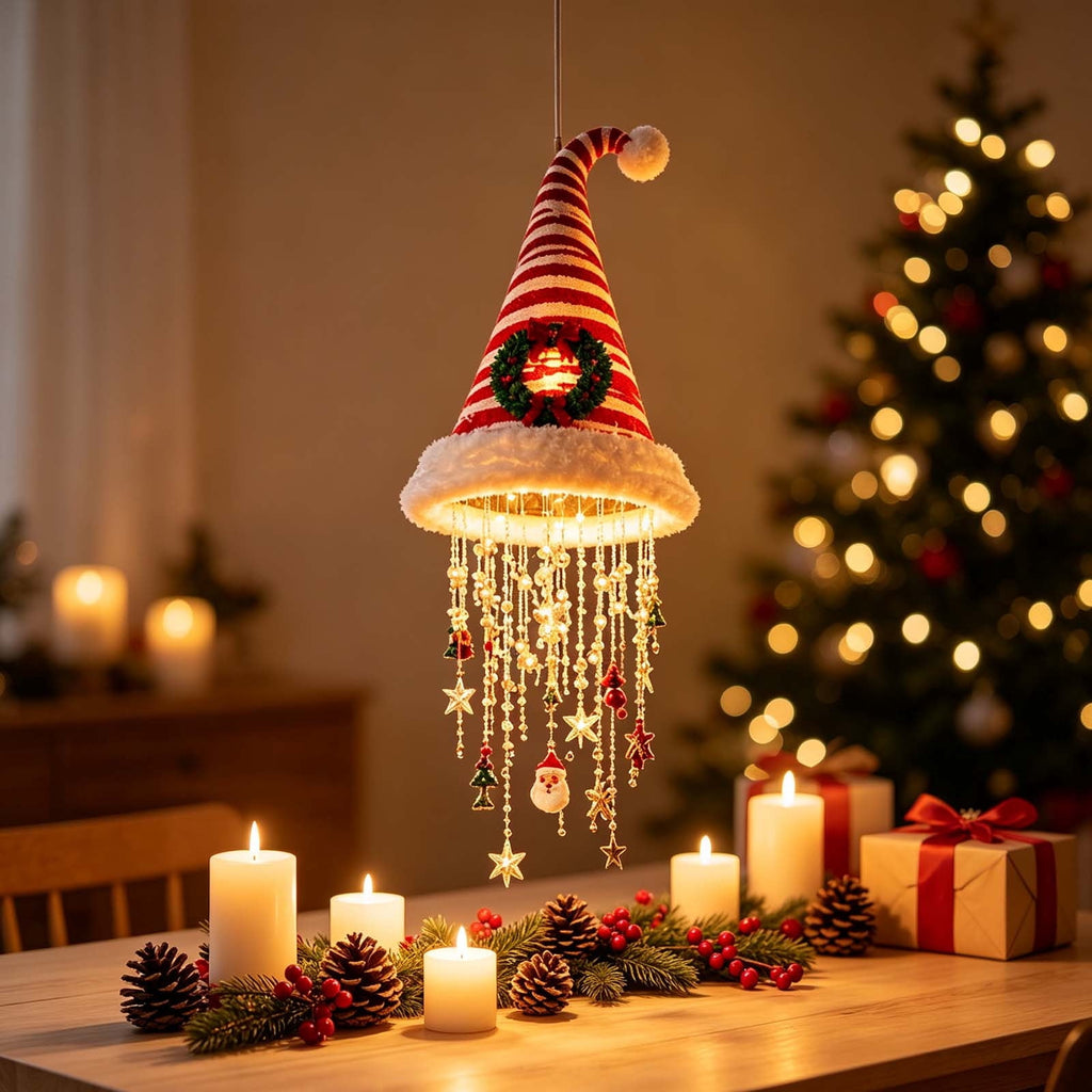 Stijggn Witch Hat Lights Halloween Glowing Lights, Waterproof Hanging Witch Hat Decorations, Warm Light Festival Ornaments for Indoor Outdoor Yard Garden Party Halloween Decor