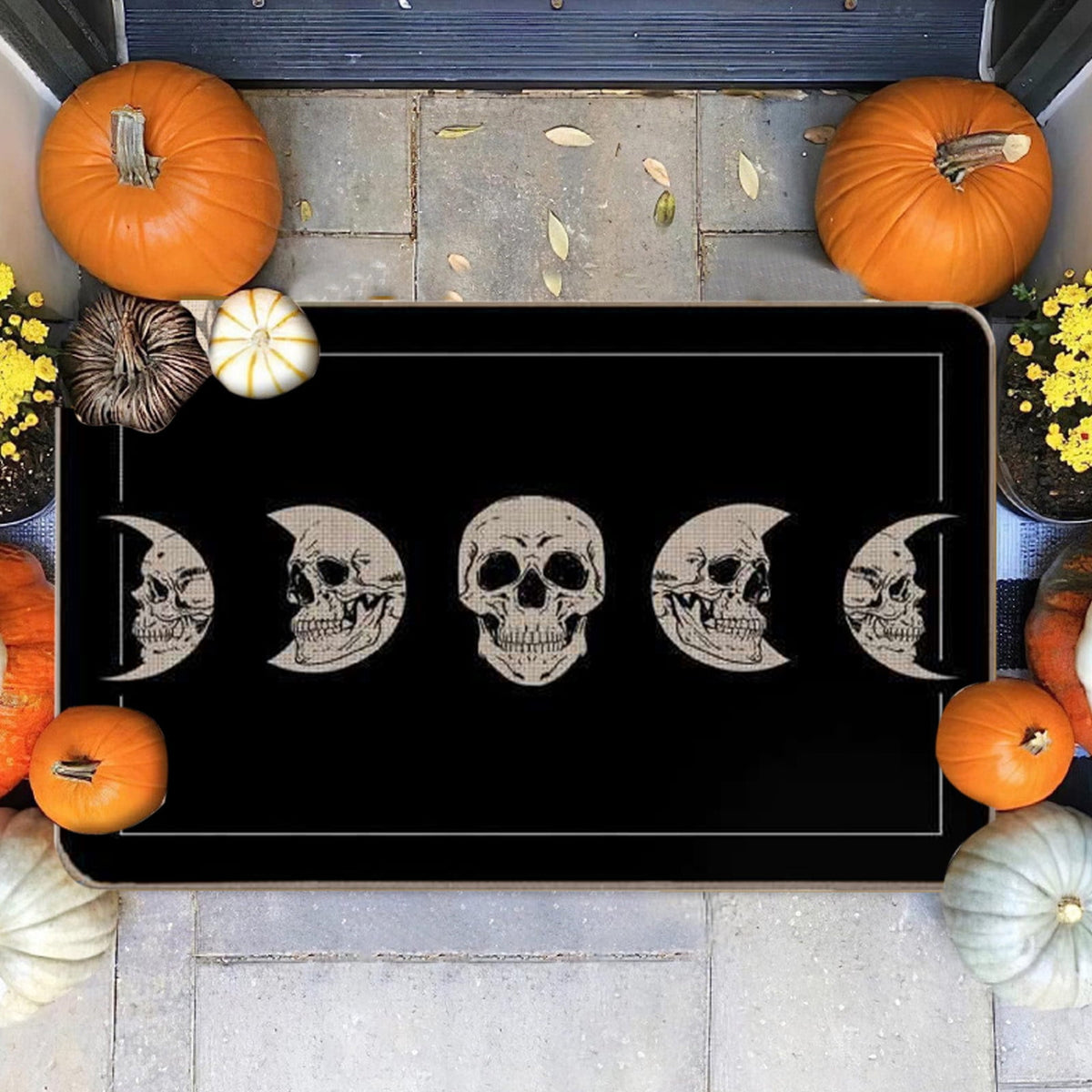 Halloween Kitchen Mat Halloween Printed Carpet Non-slip Entry Door Entry Mat Absorbent Bathroom Kitchen Entryway Mat 40*60cm