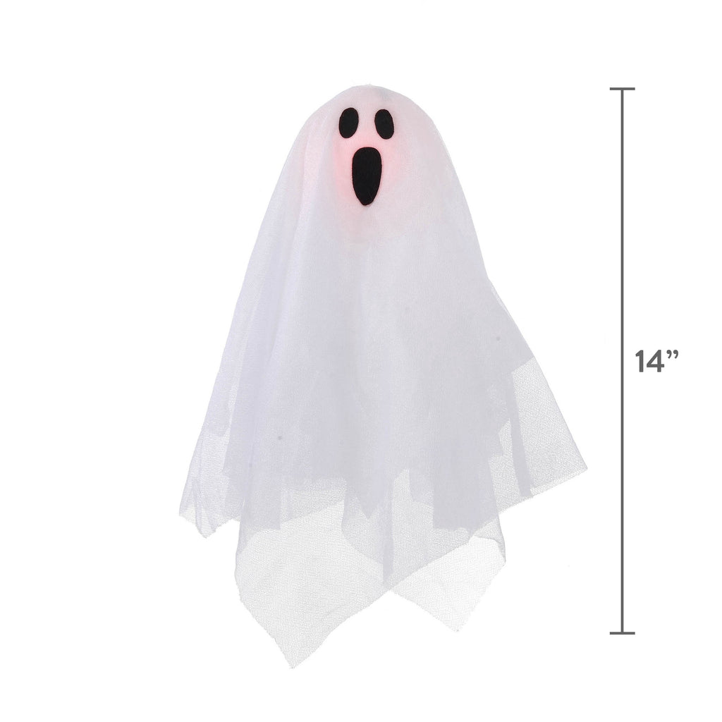 Light-Up Color-Changing Ghost Decoration, White, 14", Halloween by Way To Celebrate