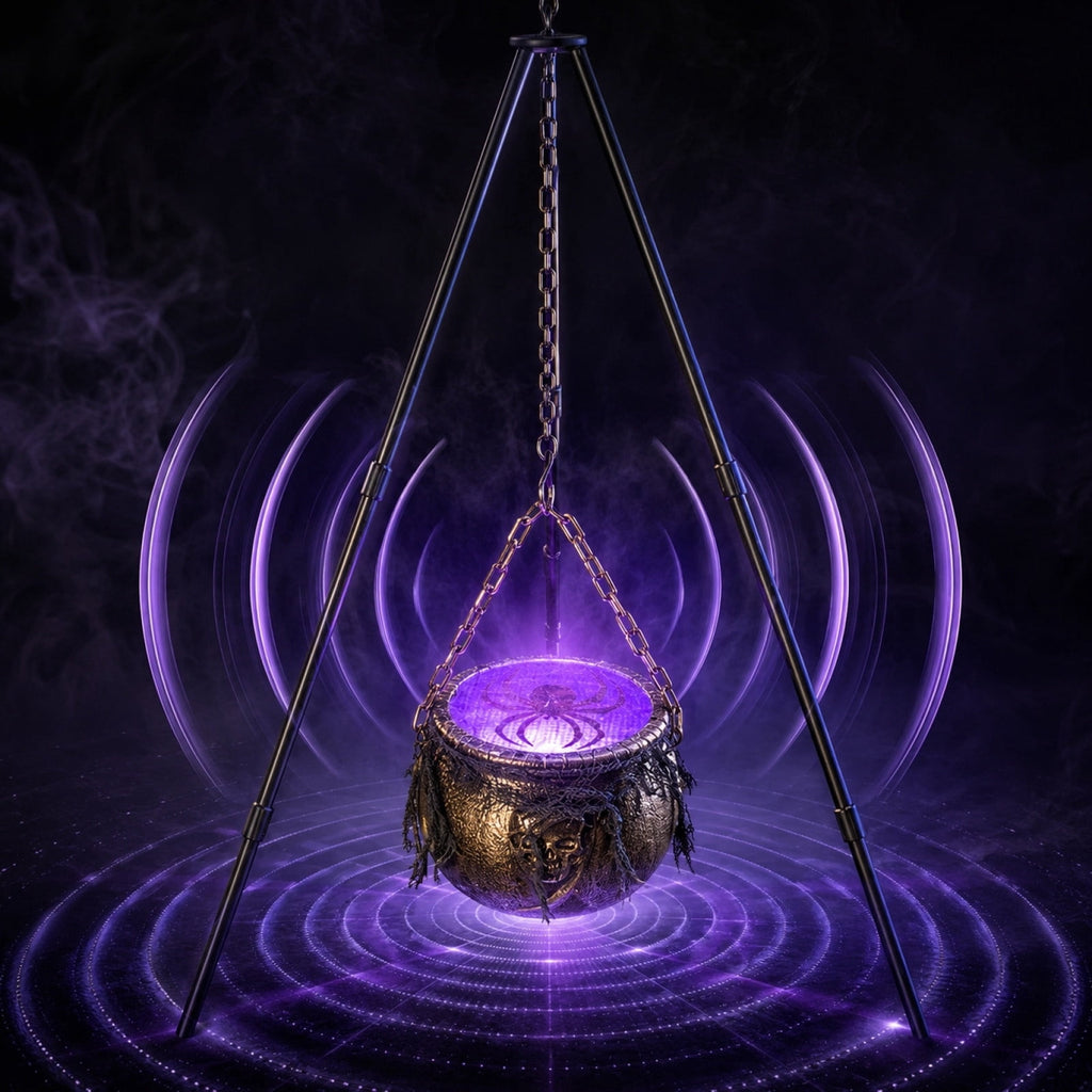Muecwrye Halloween Decorations Outdoor, Halloween Clearance! Halloween Witches Cauldron on Tripod with Lights, DIY Bubbling Cauldron Set Decor for Home Porch Outside, Halloween Party Supplies