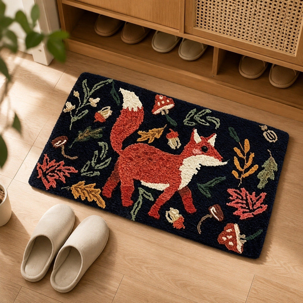 Halloween Pumpkin Doormat, Soft Non-Slip Indoor Outdoor Welcome Rug for Entryway Porch and Front Door