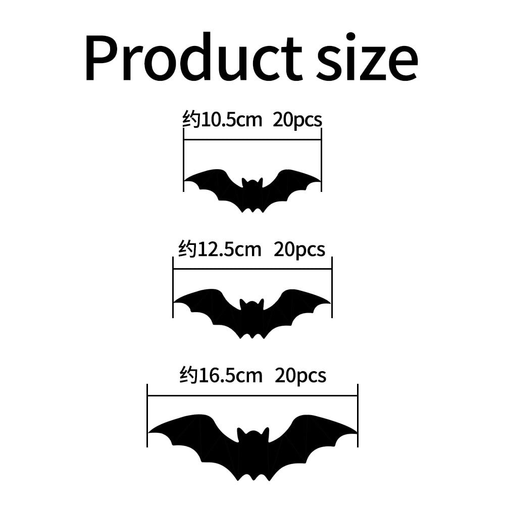 Generic Halloween Door Hanging Decor Pumpkin Ghost Bat Paper Sign Indoor Outdoor Front Door Decoration 16 Inch