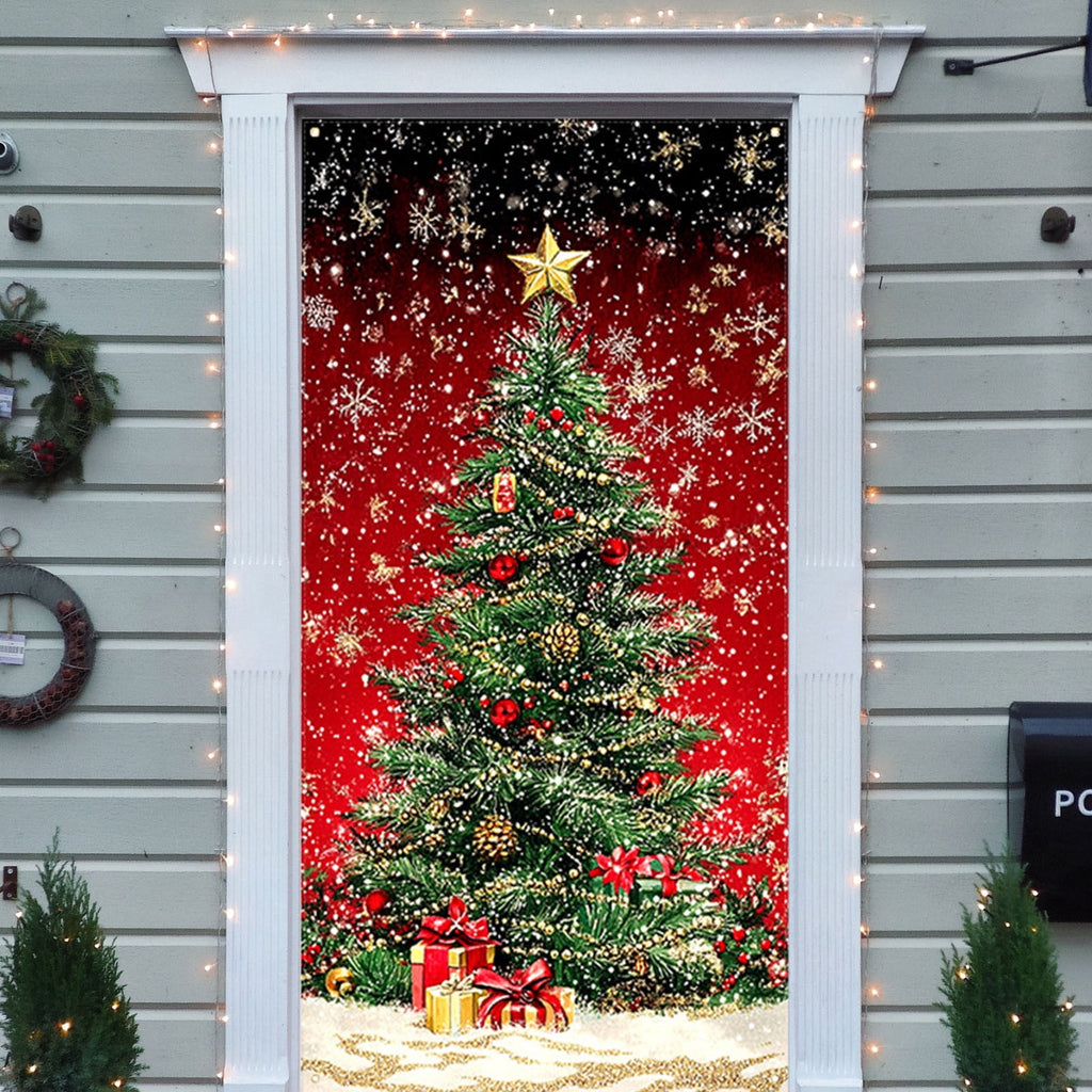 DAMAI Halloween Door Hanging Curtain Party Festival Scene Layout Supplies Decorative Porch Hanging Cloth