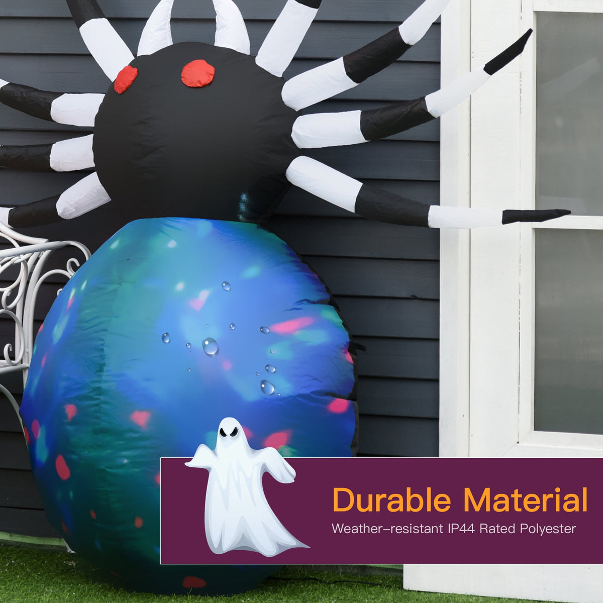 6ft Halloween Inflatable Reaper Motorcycle Outdoor Yard Decorations