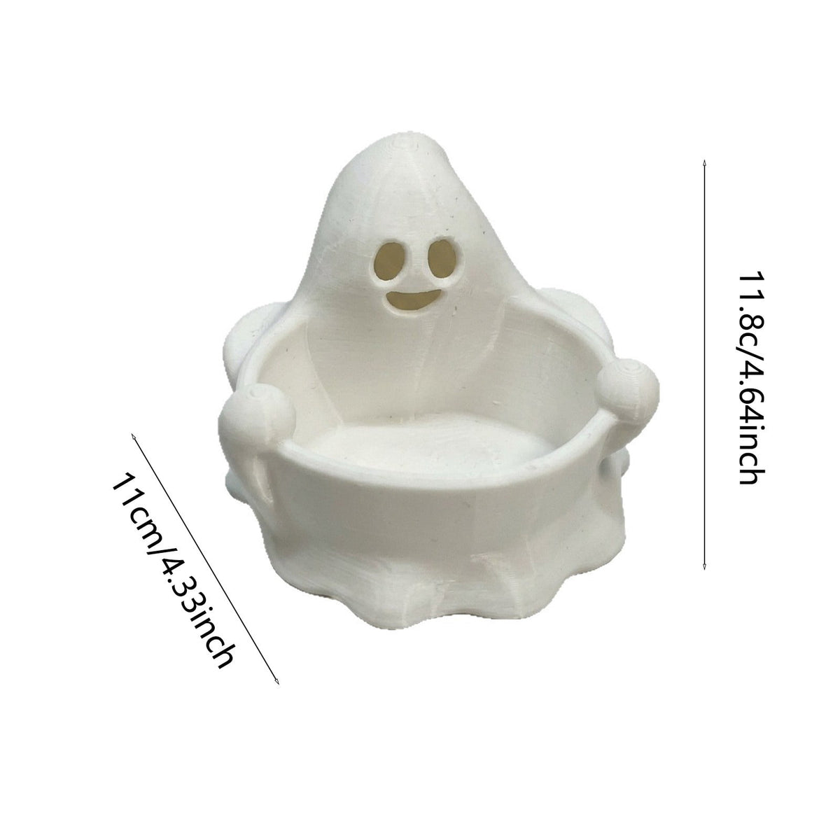 Diceymbol Halloween Pumpkin Snack Bowl Stand Collapsible Broomstick Candy Tray for Cupcakes & Desserts, Resin Serving Platter with Ceramic Pumpkin Bowls