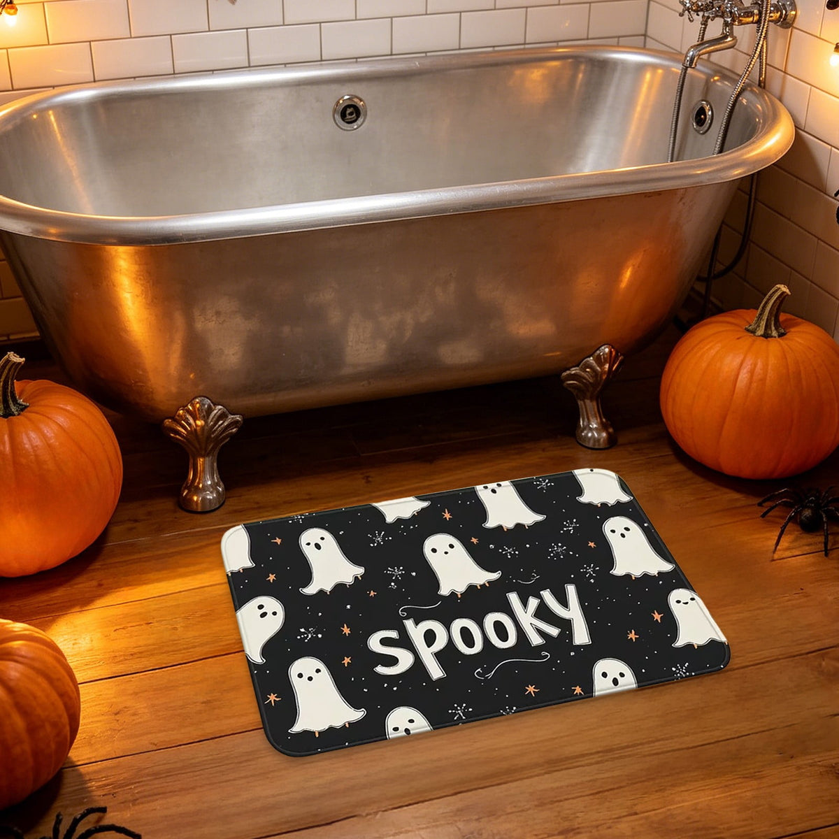 Halloween Pumpkin Doormat, Soft Non-Slip Indoor Outdoor Welcome Rug for Entryway Porch and Front Door