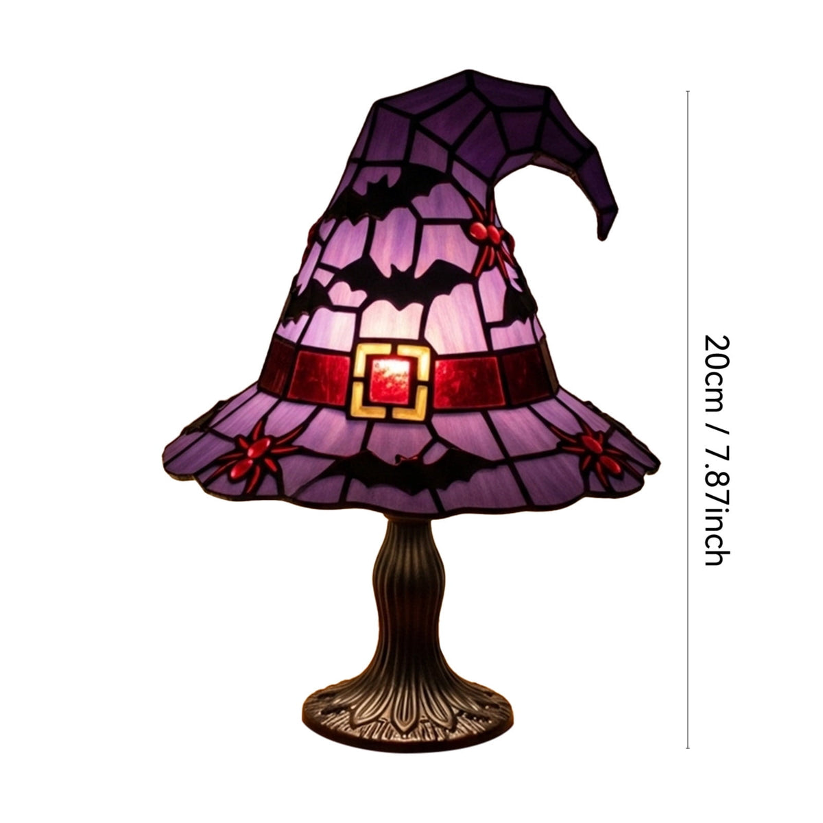Clearance Witch Hat Lamp, Halloween Nigh Light Handcrafted Retro Resin Witch Hat Light, Usb Powered, Gothic Halloween Decorations for Bedroom
