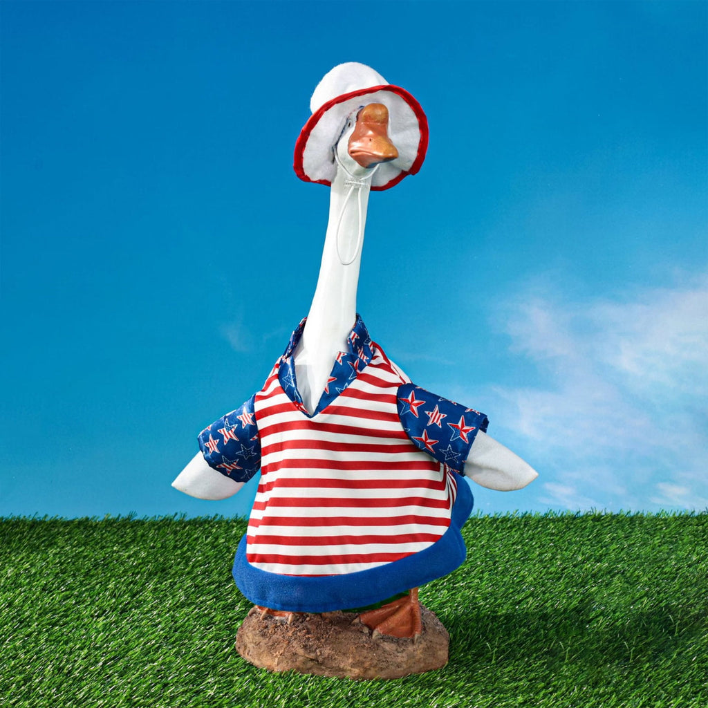 Halloween Garden Porch Decor, Porch Goose Outfits Halloween, 23 Inch Porch Goose Outfits, Witch Dress and Hat Set, Fits 23X11X26 Inch Standing Plush Goose for Front Porch Lawn