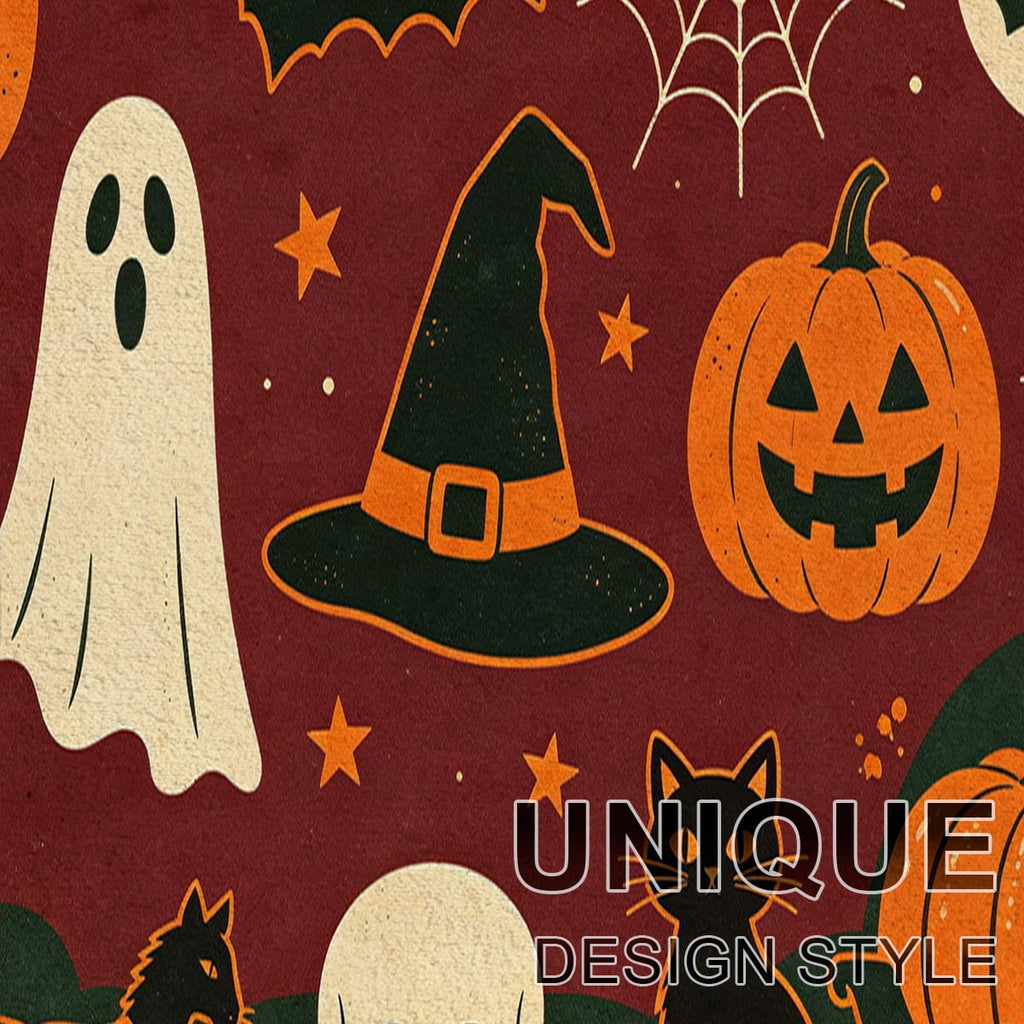 YIMEIS Halloween Pumpkin Lanterns Multi-purpose 1-Piece Flannel Mat and Kitchen Rugs,Soft Non-slip for Home Bedroom Bathroom