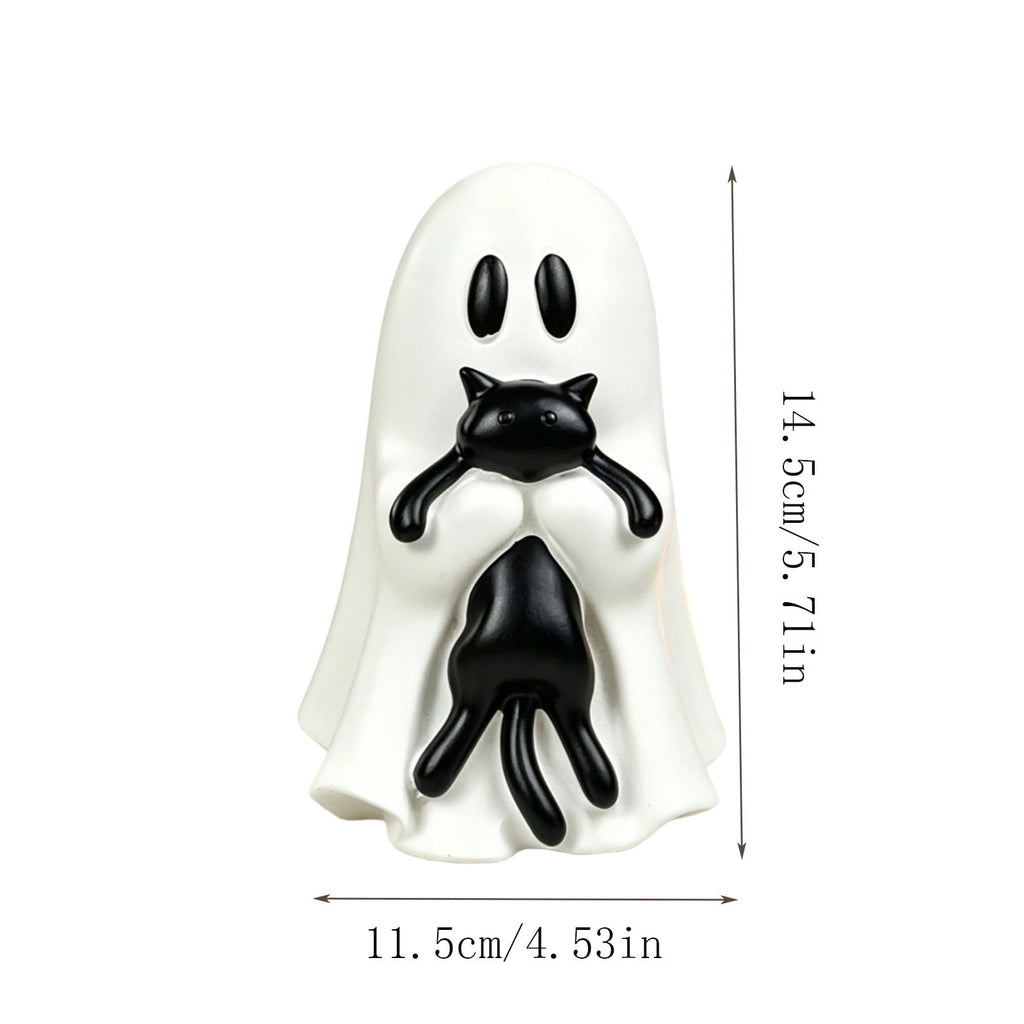 Hotyverty Vintage Window Skeleton Resin Wall Figurine, Gothic Indoor Wall Decor for Door Mantel, Creative Halloween Gift for Halloween Party Decor Enthusiasts