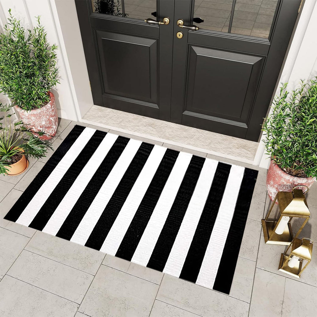Muecwrye 2 Pcs Fall Doormats, Halloween Doormat, Cute Welcome Mats for Outside, Bathroom Front Door Mat, Washable Fall Rugs for Front Porch Entrance, Farmhouse Indoor Outdoor decor