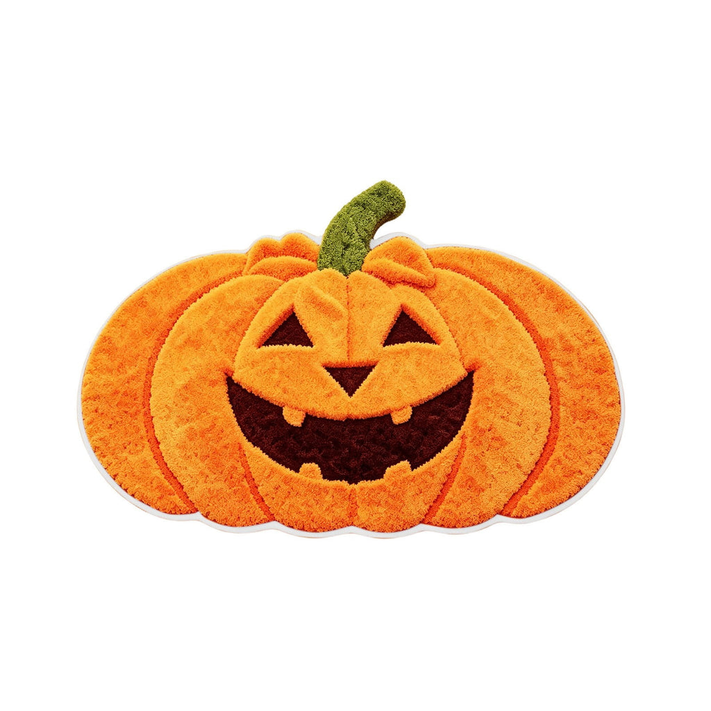 Halloween Door Mat Pumpkin Shaped Non-Absorbent Skidproof Mat 15.75x23.62in Polyester Skidproof & Weather Resistant for Front Door Porch Indoor Outdoor Halloween Door Mat by MPOISVA