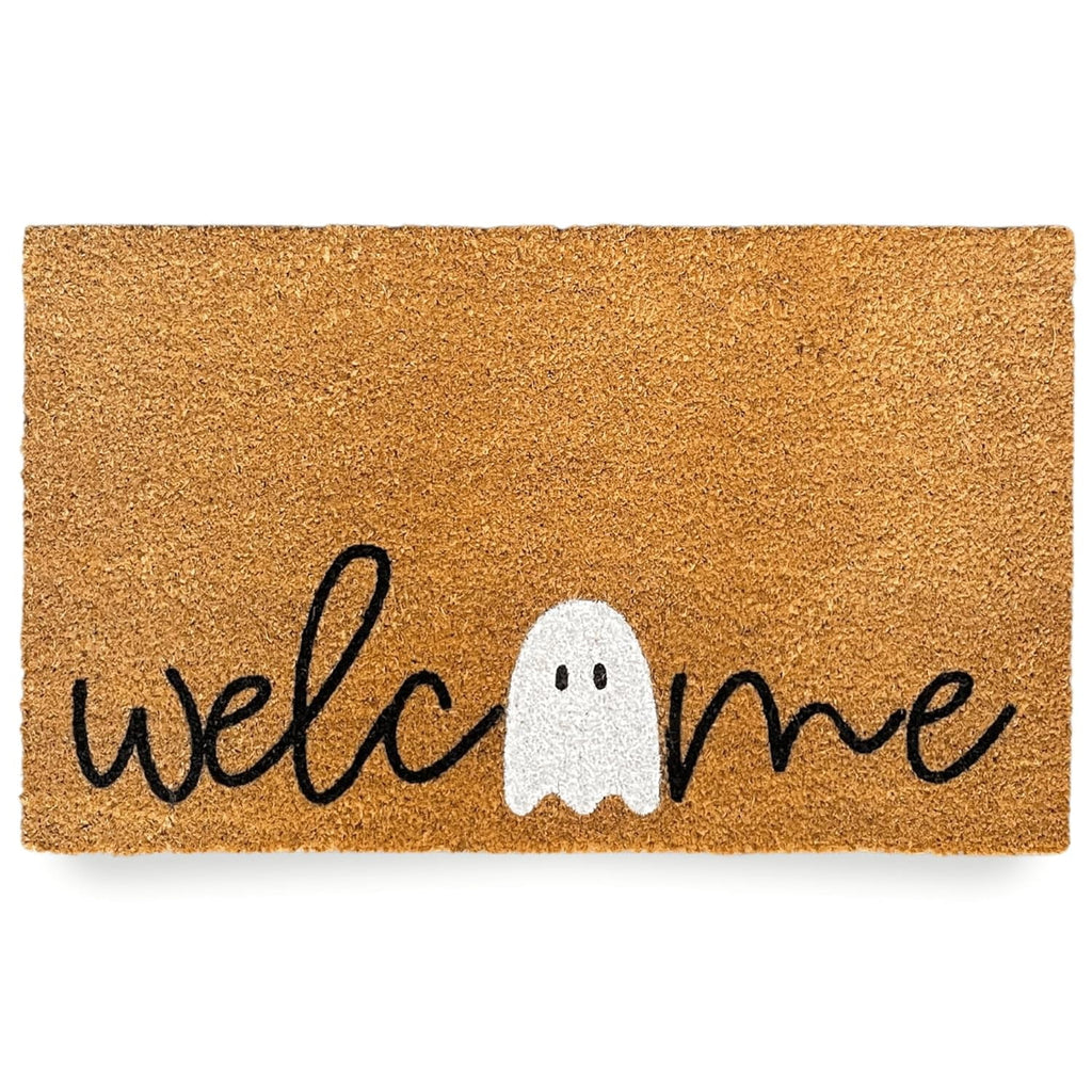 Jinswick Fall Welcome Doormat, Fall Pumpkin Front Door Outdoor Doormat Outdoor Entrance Porch Non-Slip Rubber Floor Mat Fall Halloween Thanksgiving Farmhouse Decoration 16" x 24"
