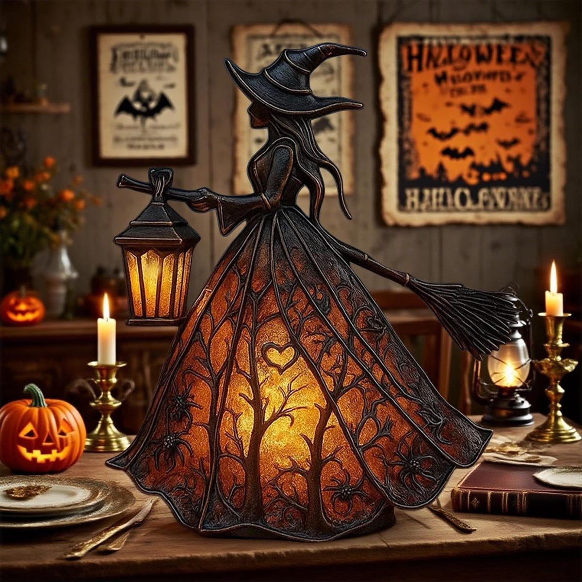Halloween Ghost Night Light, Cute Ghost Playing The Guitar Lamp, Ghost Warm Lighted Figurine Lamps for Party Bedroom Study Room Home Dorm, Halloween Decor Indoor