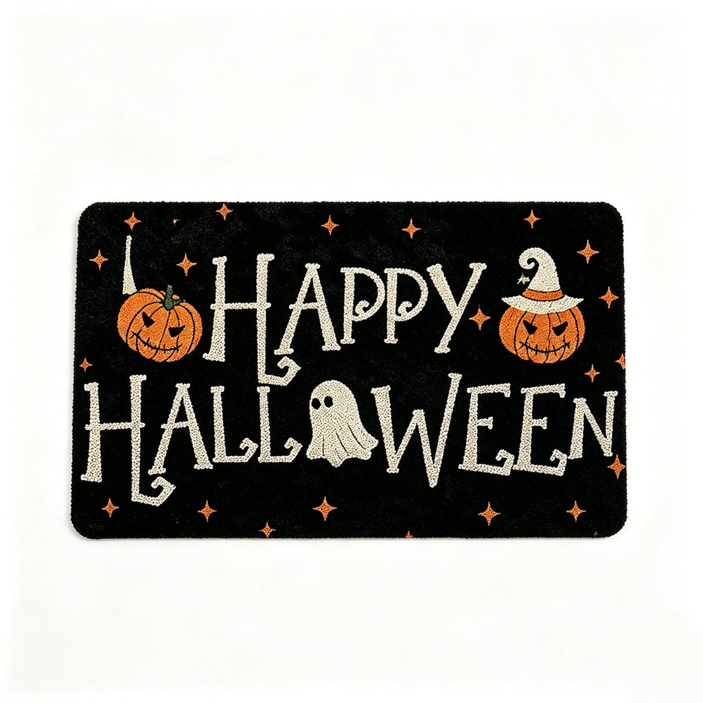 sruoe Fall Door Mat Non-Slip Durable Halloween Decor, Halloween Door Mats for Outdoor with Rubber Backing, Porch Patio Entryway, Easy Clean Absorbent Low-Profile Fade-Resistant.