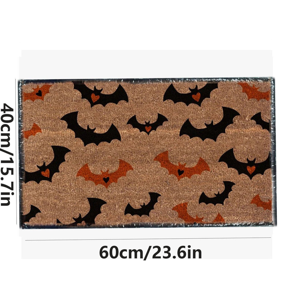 Halloween Door Mat Classic Print Skidproof Mat 15.75x23.62in Polyester Skidproof & Dirt Trapping for Front Door Porch Entryway by MPOISVA