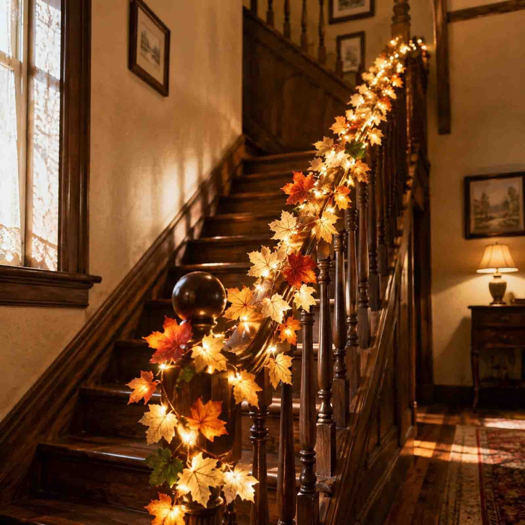 CuiLiyq Halloween Tinsel Garland, 78.7 Inch Black Purple Silver Foil with Bats and Ghosts, Party Decor for Mantel, Staircase, Doorway