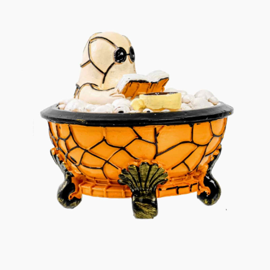 XGFHYJEH Halloween Fire Pit Skull Decoration, Reusable Fireproof Human Skull Gas Log for Indoor Outdoor Fireplaces Bonfire, Ceramic Simulation Halloween Skull Props, Halloween Horror Skulls Decor