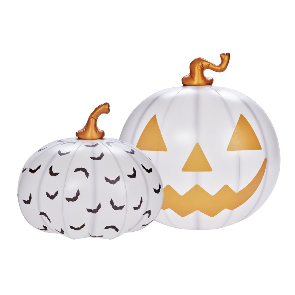 FUNBOY Inflatable Pumpkin Halloween Decorations Outdoor 2-Pack