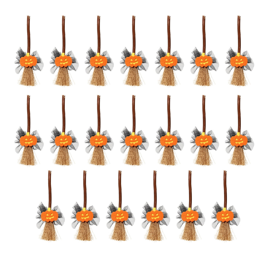 20PCs Halloween Magic Broom, Floating Broom Halloween, Animated Halloween Magical Brooms, Haunted Sounds Moving Animated Broomstick,Halloween Decor