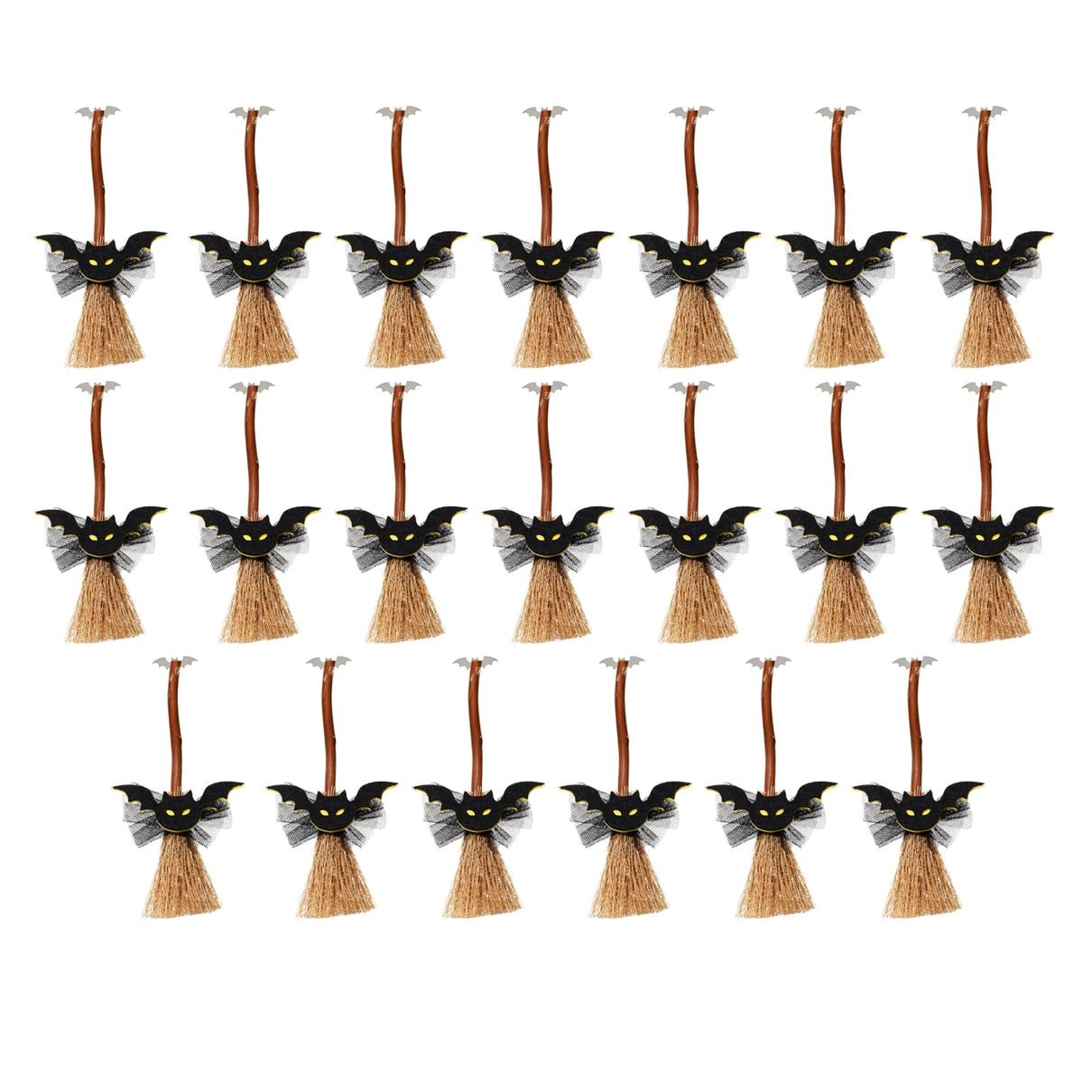 20PCs Halloween Magic Broom, Floating Broom Halloween, Animated Halloween Magical Brooms, Haunted Sounds Moving Animated Broomstick,Halloween Decor