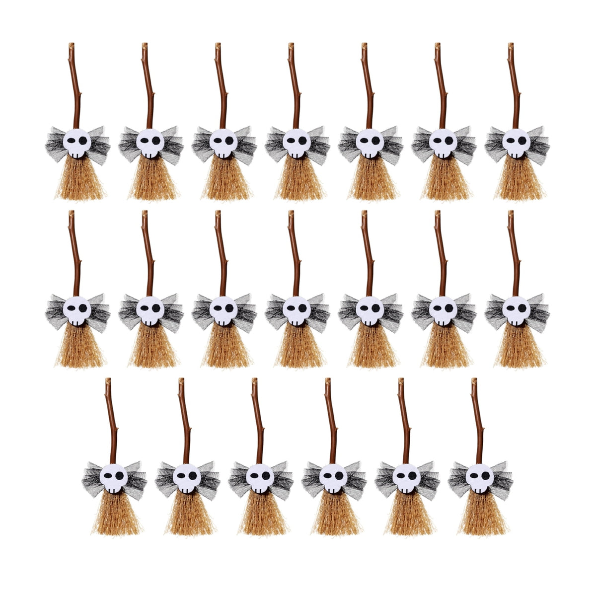 20PCs Halloween Magic Broom, Floating Broom Halloween, Animated Halloween Magical Brooms, Haunted Sounds Moving Animated Broomstick,Halloween Decor