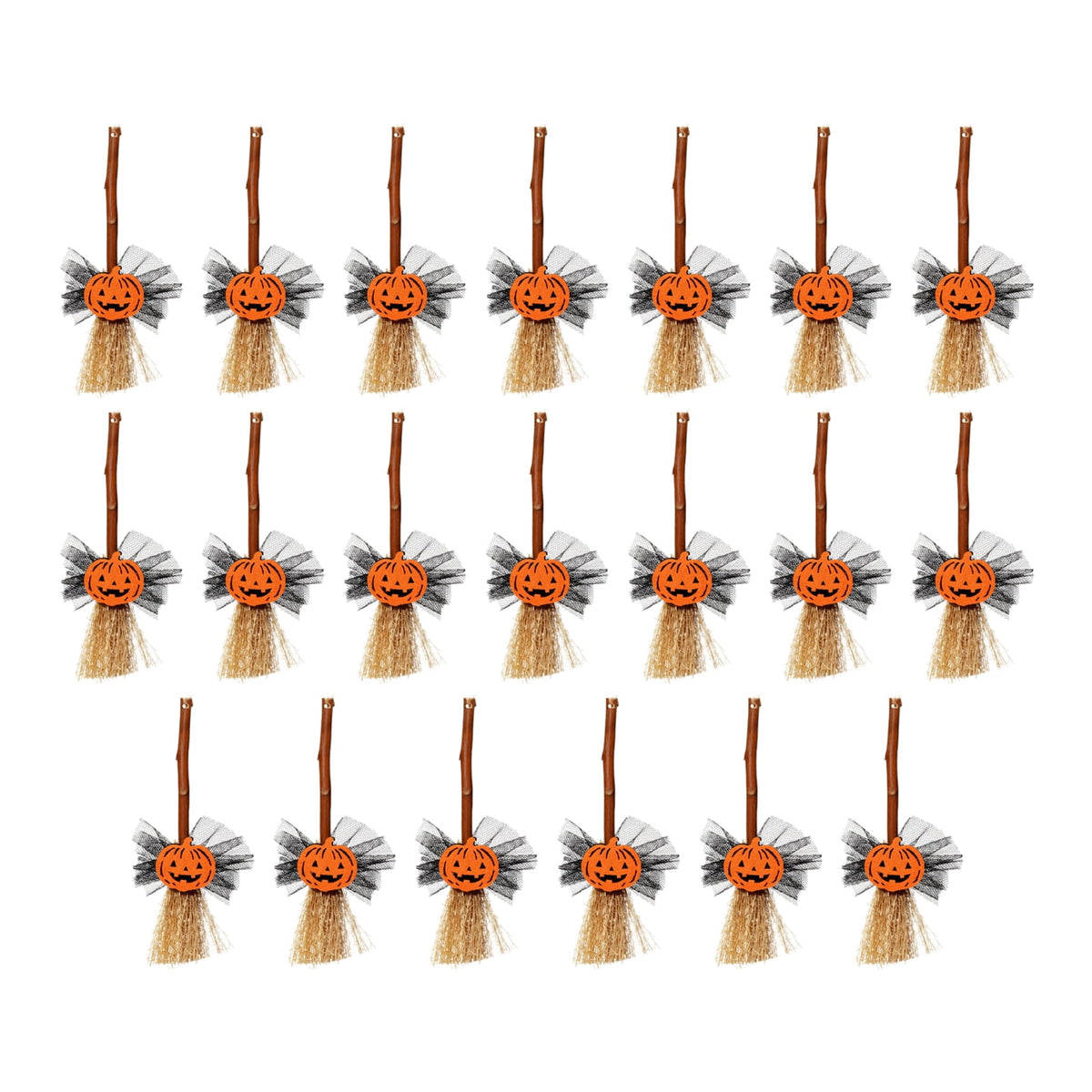 20PCs Halloween Magic Broom, Floating Broom Halloween, Animated Halloween Magical Brooms, Haunted Sounds Moving Animated Broomstick,Halloween Decor